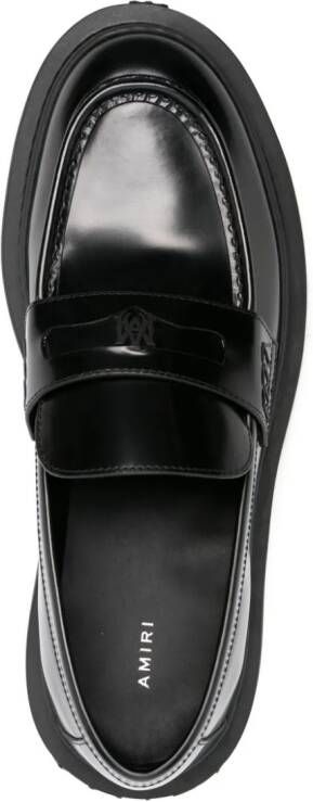 AMIRI Leren loafers Zwart