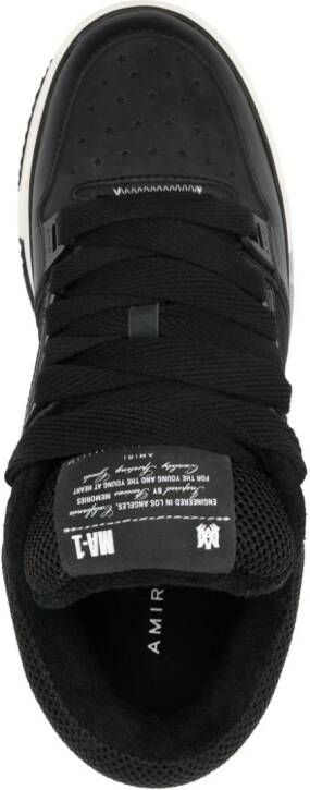 AMIRI MA-1 leren sneakers met vlakken Zwart