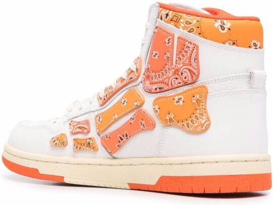 AMIRI Skel-Top Bandana high-top sneakers Wit