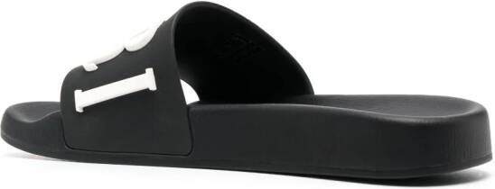 AMIRI Slippers met logo-reliëf Zwart