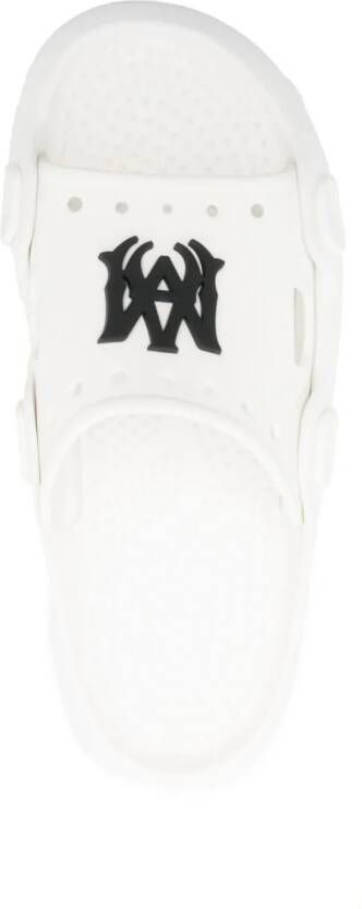 AMIRI Slippers met ronde neus Wit