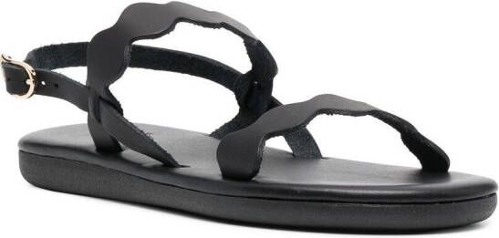 Ancient Greek Sandals Afro sandalen met bandje Zwart