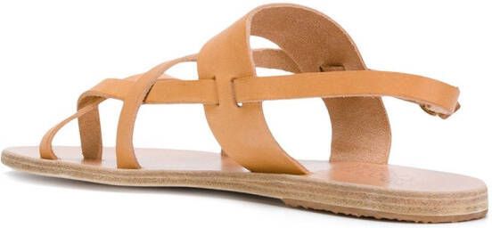 Ancient Greek Sandals Alethea platte sandalen Beige