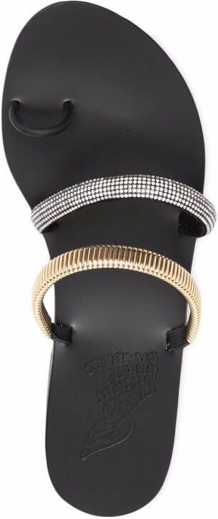 Ancient Greek Sandals Amythiti leren sandalen Zwart
