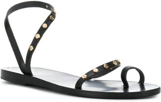 Ancient Greek Sandals Apli studded sandals Zwart