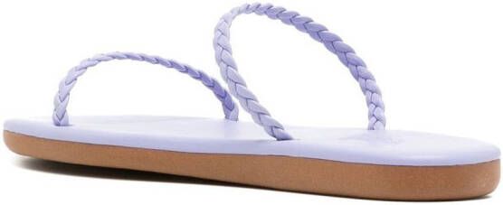 Ancient Greek Sandals Aprilia sandalen met gevlochten band Paars