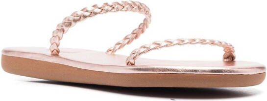 Ancient Greek Sandals Aprilia sandalen met gevlochten band Roze
