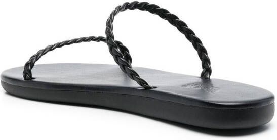 Ancient Greek Sandals Aprilia sandalen met gevlochten band Zwart