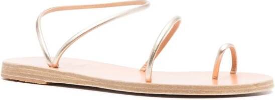 Ancient Greek Sandals Chora sandalen met metallic afwerking Goud