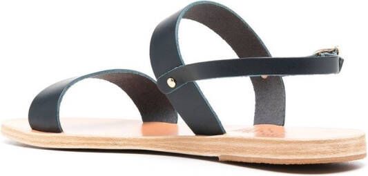 Ancient Greek Sandals Clio leren sandalen Blauw