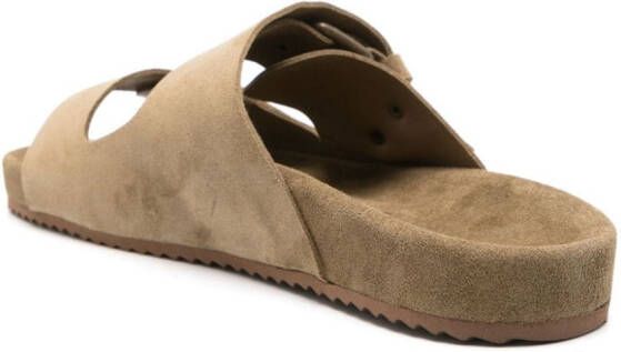Ancient Greek Sandals Diógenes suède sandalen Groen