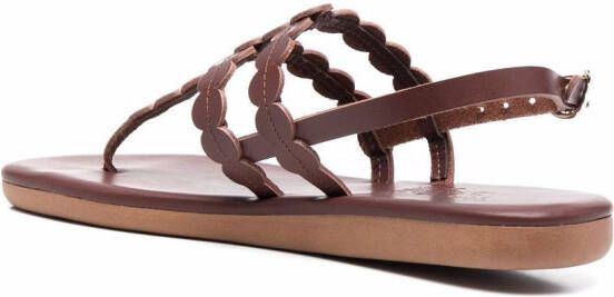 Ancient Greek Sandals Dryad sandalen met leren bandje Bruin