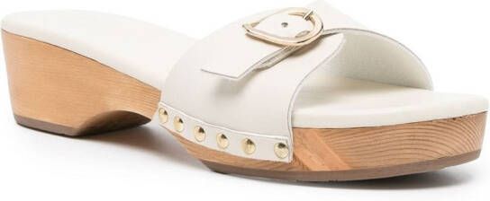 Ancient Greek Sandals Eco Nappa klompen Wit