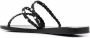 Ancient Greek Sandals Ekaterini sandalen verfraaid met parel Zwart - Thumbnail 3