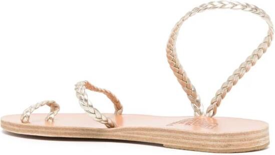 Ancient Greek Sandals Eleftheria sandalen met open neus Bruin