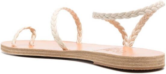 Ancient Greek Sandals Eleftheria sandalen gevlochten bandje Wit