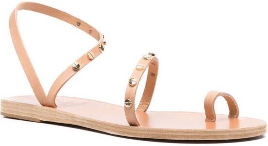 Ancient Greek Sandals Eleftheria sandalen met studs Beige
