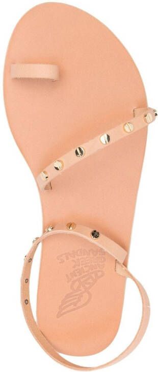 Ancient Greek Sandals Eleftheria sandalen met studs Beige