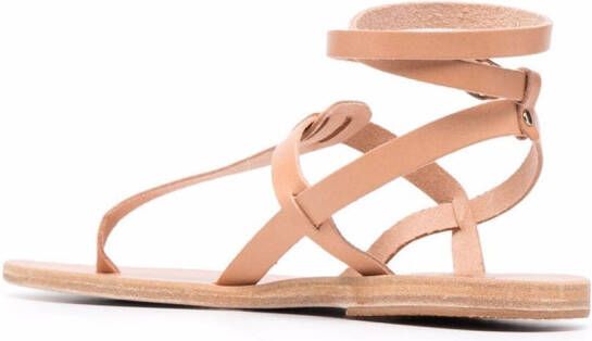 Ancient Greek Sandals Estia leren sandalen Beige