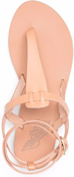 Ancient Greek Sandals Estia leren sandalen Beige