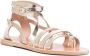 Ancient Greek Sandals Gladiator leren sandalen Goud - Thumbnail 2