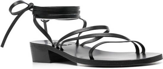 Ancient Greek Sandals 30 mm Hara leren sandalen Zwart