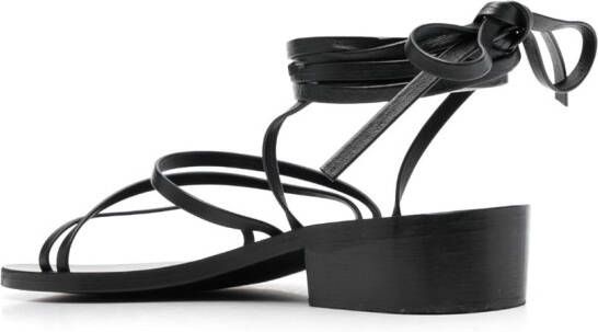 Ancient Greek Sandals 30 mm Hara leren sandalen Zwart