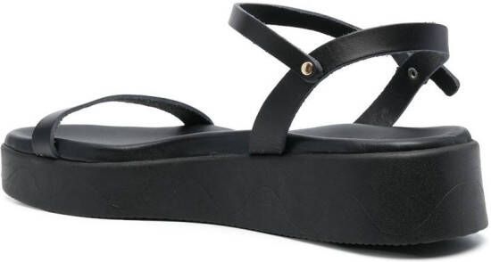 Ancient Greek Sandals Irida sandalen met gesp Zwart