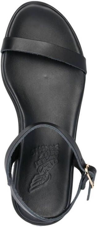 Ancient Greek Sandals Irida sandalen met gesp Zwart