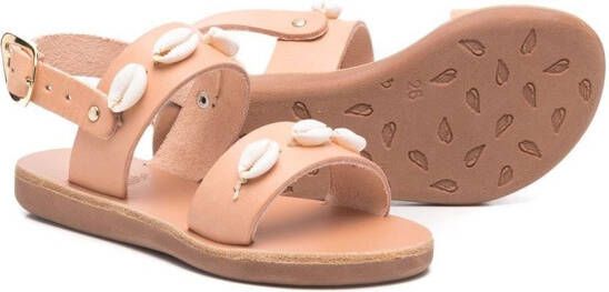 ANCIENT GREEK SANDALS KIDS Clio sandalen met open neus Beige