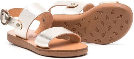 ANCIENT GREEK SANDALS KIDS Clio sandalen met open neus Goud