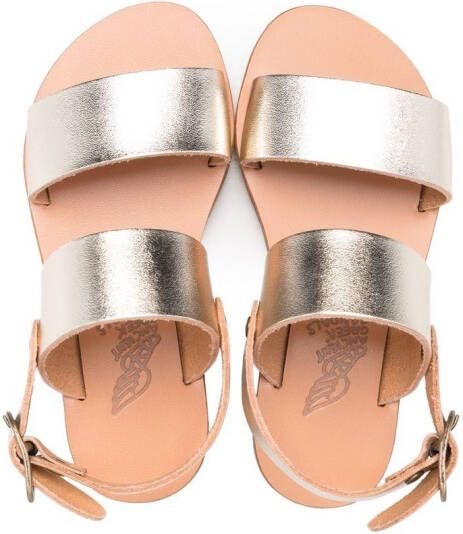 ANCIENT GREEK SANDALS KIDS Clio sandalen met open neus Goud