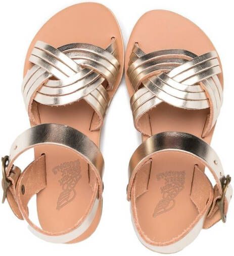 ANCIENT GREEK SANDALS KIDS Electra sandalen met open neus Goud