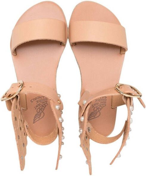 ANCIENT GREEK SANDALS KIDS Ikaria sandalen met open neus Beige