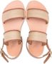 ANCIENT GREEK SANDALS KIDS Little Clio leather sandals Beige - Thumbnail 3