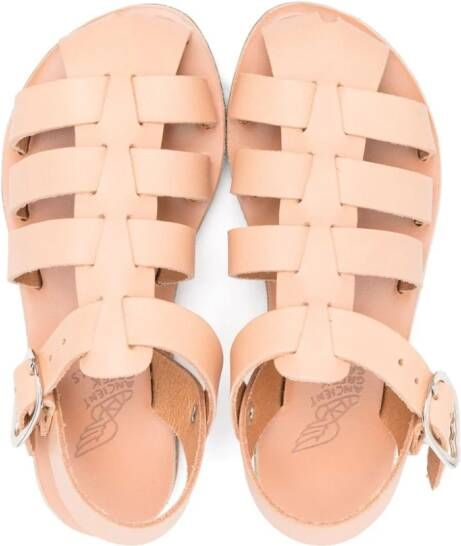 ANCIENT GREEK SANDALS KIDS Little Ektoras leren sandalen Beige