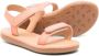ANCIENT GREEK SANDALS KIDS Little Poros leren sandalen Oranje - Thumbnail 2