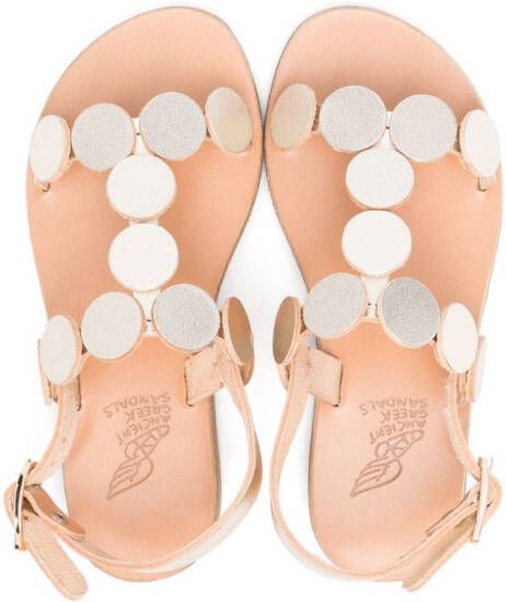 ANCIENT GREEK SANDALS KIDS Little Uranos leather sandals Goud