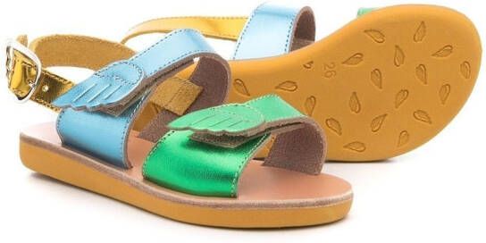 ANCIENT GREEK SANDALS KIDS Lliada sandalen met open neus Blauw