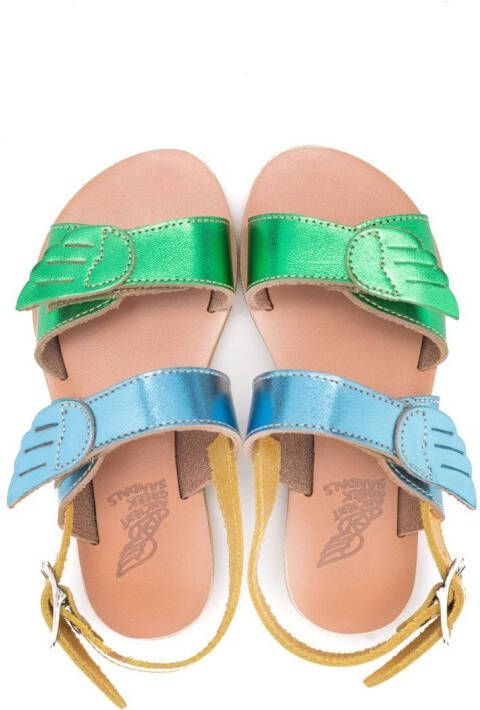 ANCIENT GREEK SANDALS KIDS Lliada sandalen met open neus Blauw