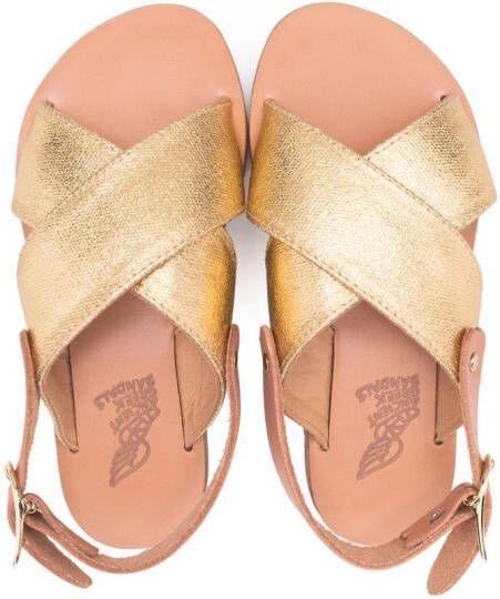 ANCIENT GREEK SANDALS KIDS Maria sandalen met open neus Goud