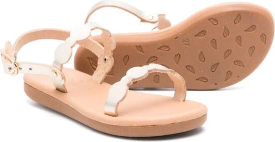 ANCIENT GREEK SANDALS KIDS open-toe leather sandals Goud