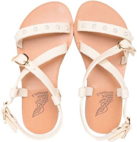 ANCIENT GREEK SANDALS KIDS Sofia sandalen met open neus Wit