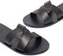 Ancient Greek Sandals Desmos leren sandalen met gekruiste bandjes Zwart - Thumbnail 2