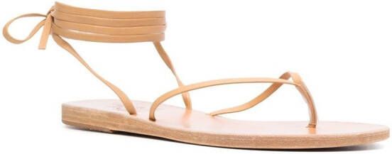 Ancient Greek Sandals Leren sandalen Beige