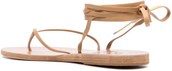Ancient Greek Sandals Leren sandalen Beige