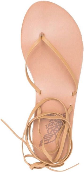 Ancient Greek Sandals Leren sandalen Beige