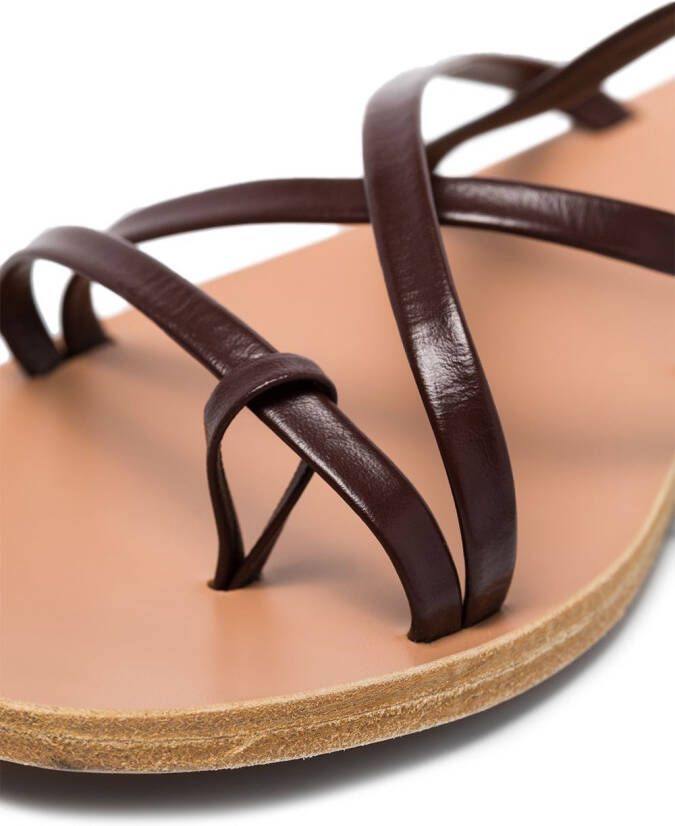 Ancient Greek Sandals Leren sandalen Bruin