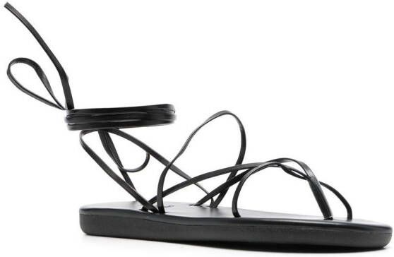 Ancient Greek Sandals Leren sandalen Zwart