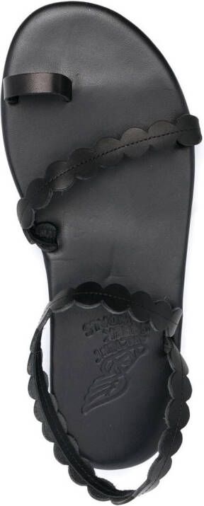 Ancient Greek Sandals Leren sandalen Zwart